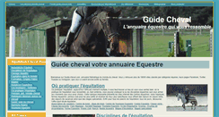 Desktop Screenshot of guide-cheval.com