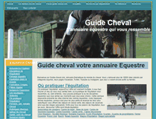 Tablet Screenshot of guide-cheval.com